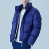 Men's FILA Down Jackets Unisex Blue Stand Collar Moderate