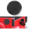 JeCar Aluminum Gas Cap Fuel Filler Door Cover for Jeep Wrangler 2007-2018 JK & Unlimited Accessories (Black)