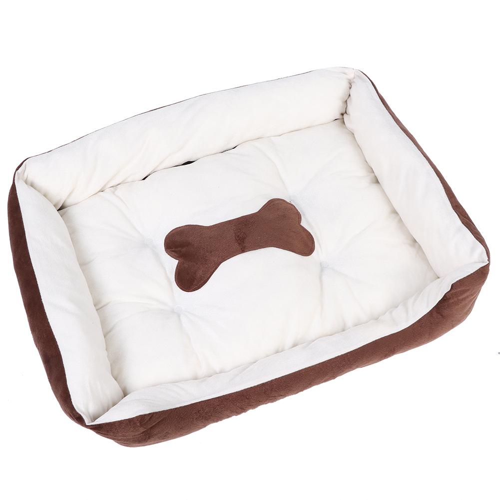 Bone Coffee Beige Four Seasons Soft Warm Pet Bed Mat Comfortable Pad Cushion Supplies for Cats Dogs