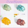 Water Crystal Resin Animal Figurine With Natural Gemstones For Home Decor And Gift