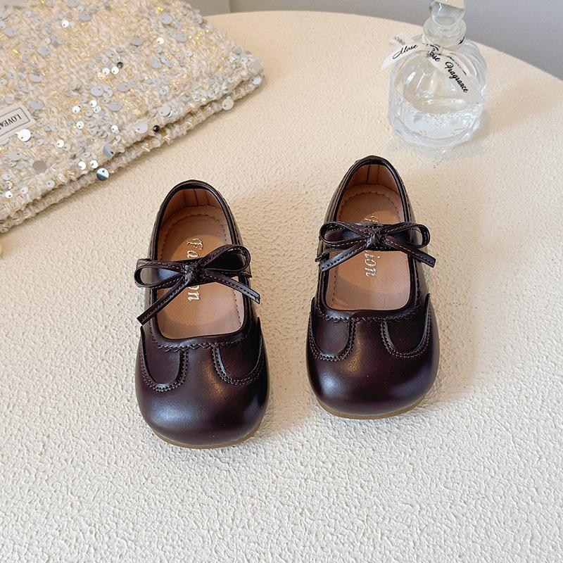 Kids Bow Decor Mary Jane Flat Shoes 21