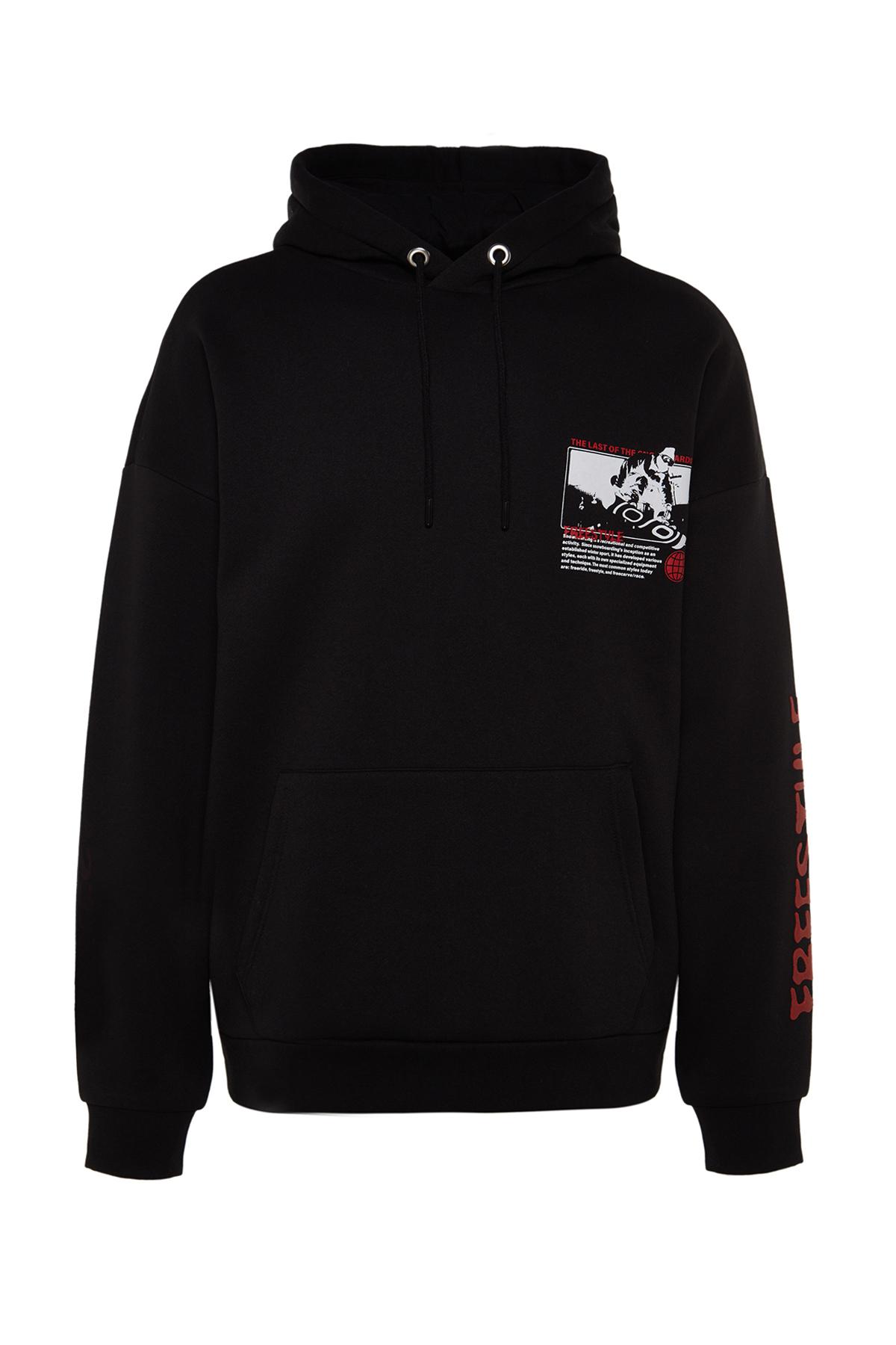 Толстовка - Черный - Оверсайз