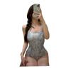 High-quality Slim Thin Chest One-piece Triangle Racing Swimming Suit Women's Training Hot Swimsuit