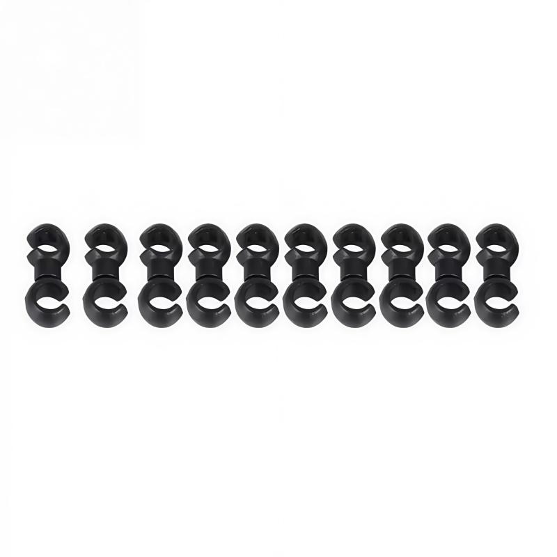 20pcs S Style Brake Cable Clips for Bicycle MTB Rotatable Line Hose Guide Line Hook Pipe Buckles For Cycling Accessories