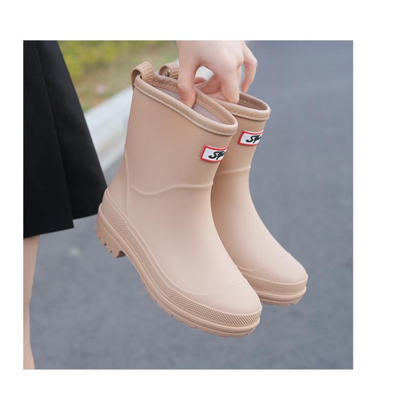 Neue modische Mid-Tube-Trend-Regenstiefel für Erwachsene für Damen