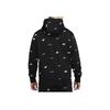 Nike Club Fleece All-Over Print Hoodie Men Sweatshirt Black FB7435-010