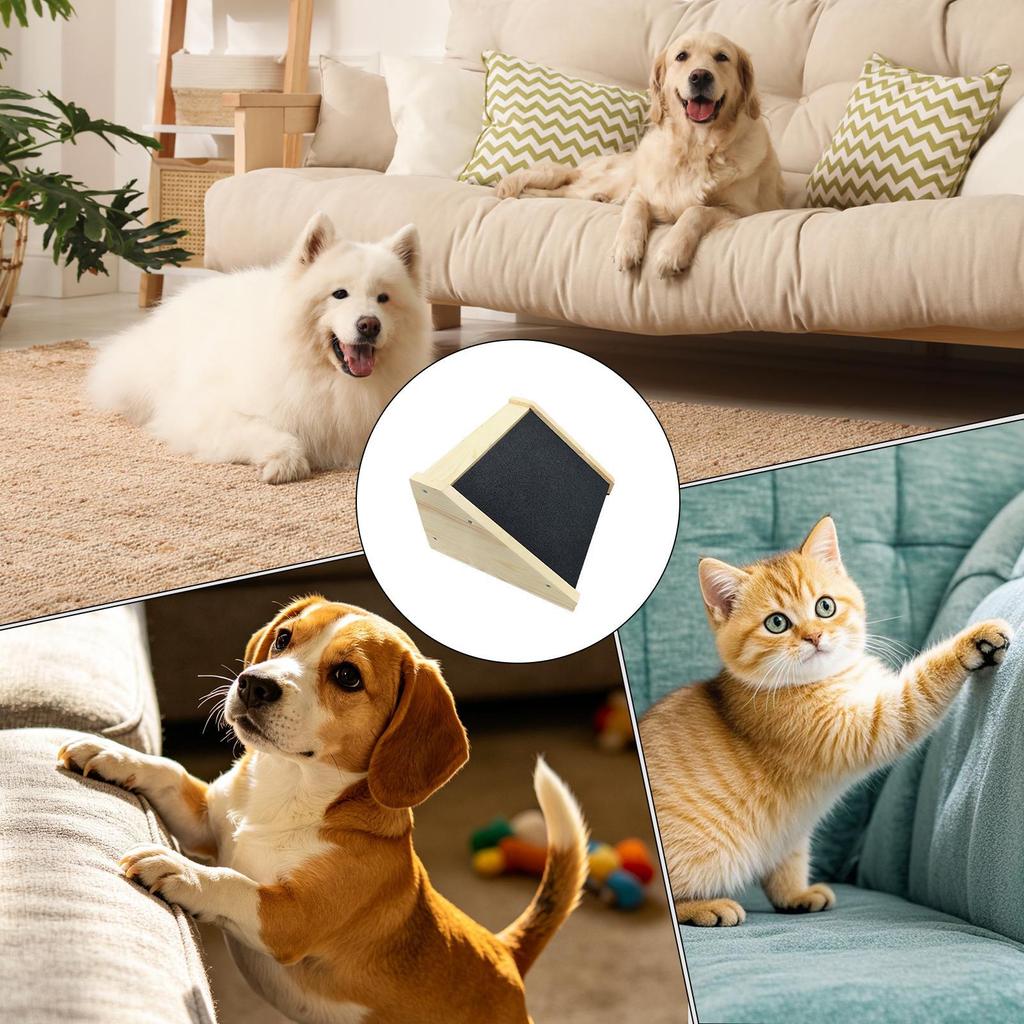 Dog Scratch Board Wooden Grinder Ladder Dog Nail Board For Small Medium Large Breed Puppy Home Corner Cage Enrichment