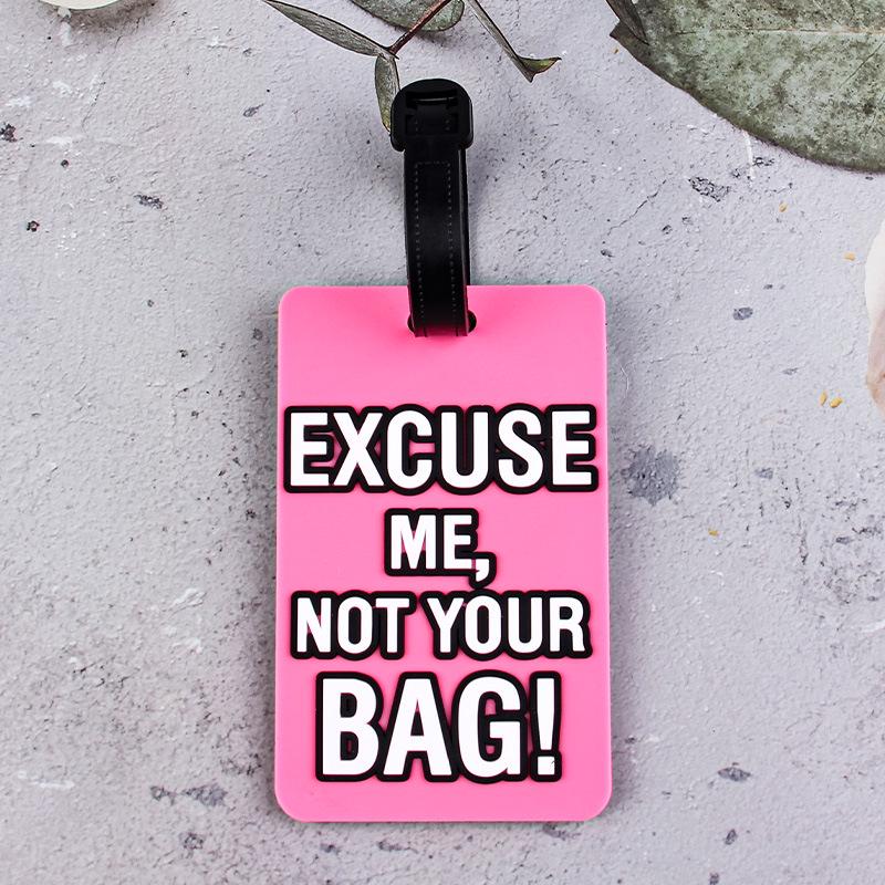 Creative Soft PVC Cartoon Airplane Luggage Tag – Anti-Lost Suitcase Hanger