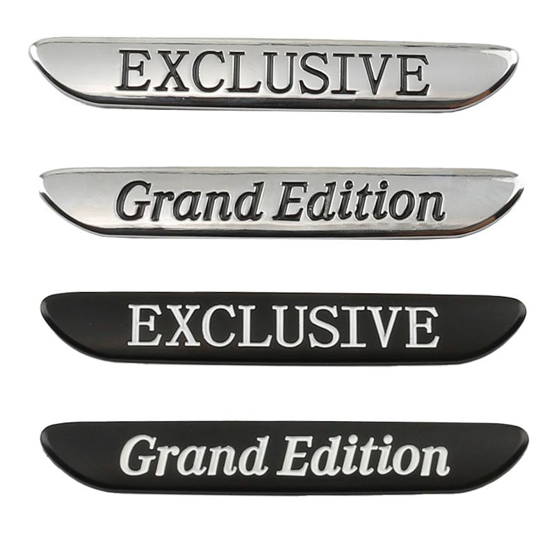 3D Metal Car Sticker EXCLUSIVE Grand Edition Fender Logo Decals For Mercedes Benz C260 C300 E260 E300 C200 Badge Emblems Parts AO4