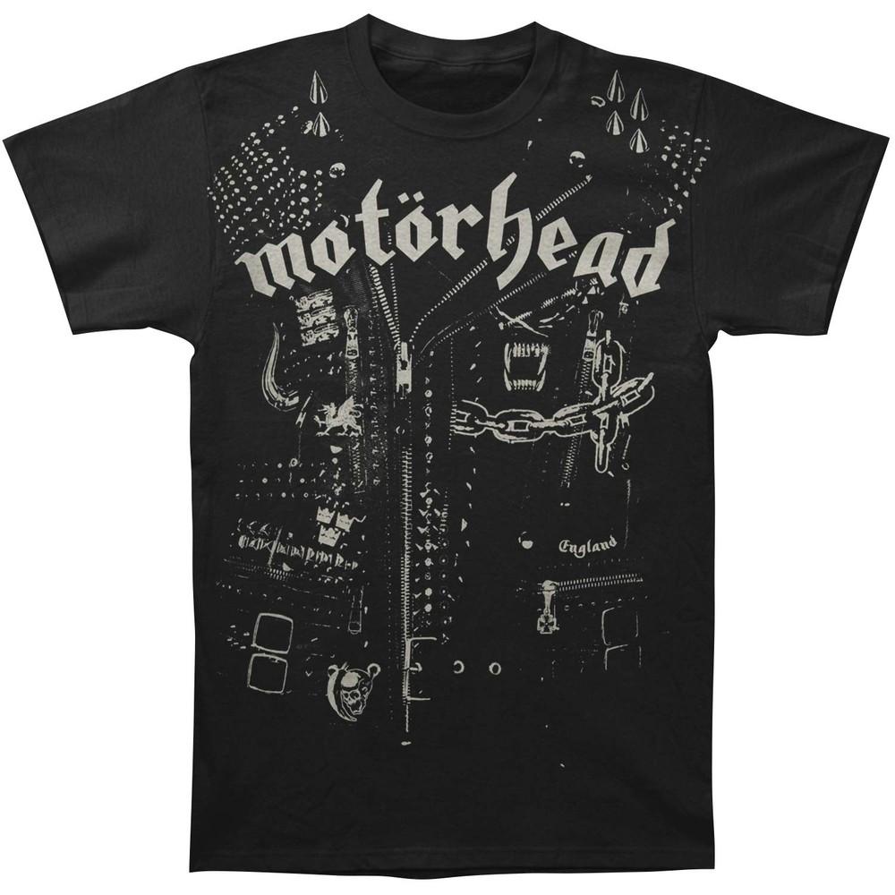Motorhead Leather Jacket Slim Fit T-shirt Medium Black Unisex T-Shirt S