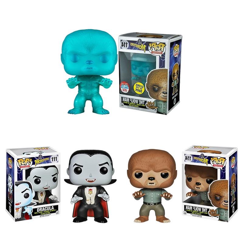 Detailed Monster Wolfman Vampire Dracula Toy Figure 9cm Made Of Rubber Vampire 111 Werewolf 114 Night Glow