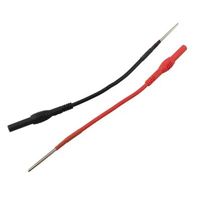 2Pcs Test Lead Kit,4mm Female Adapter Wire Pin Type Plug Terminal Wire Multimeter Test Connection Wire,Car Rear Probe Kit