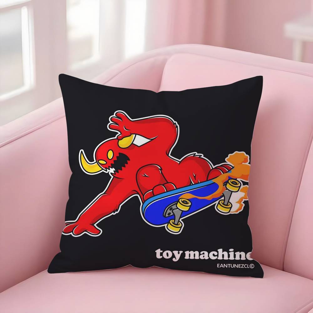 T-Spielzeug M-Maschinen S-Skates Kissenbezug Sofa Kurzer Plüsch Doppelseitiger HD-Druck Zimmer Heim Büro Geschenk Kissenbezug
