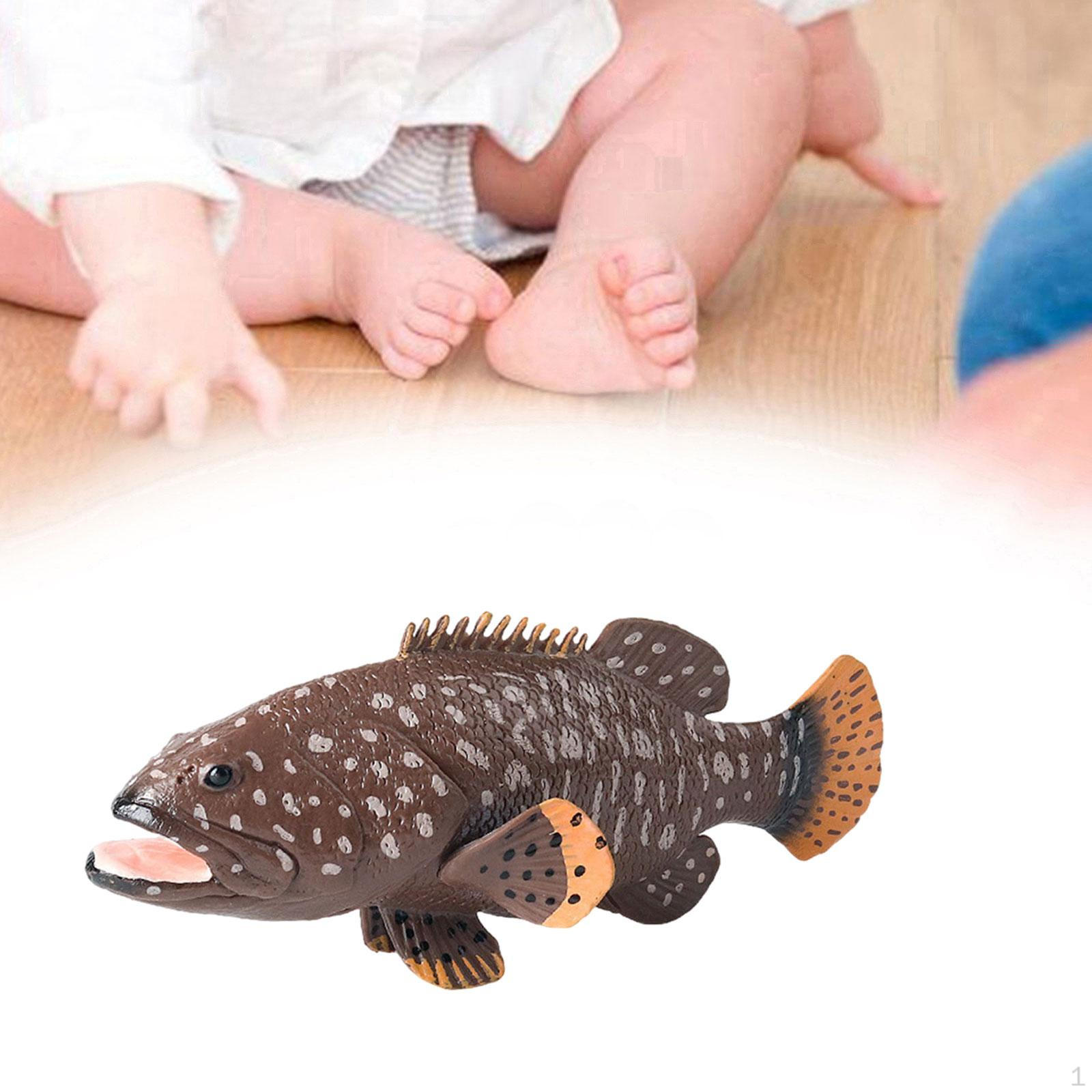 

Набор фигурок существ - обучающий набор игрушек для детей dark brown Grouper