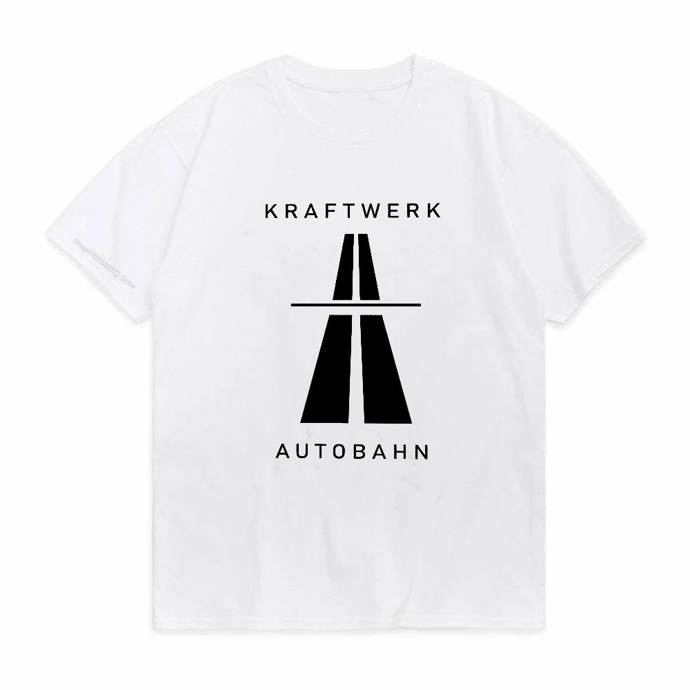 Kraftwerk Autobahn Music Vintage Tshirt Electronic Synth Neu Krautrock Cotton Men T Shirt New Tee Tshirt Womens Tops