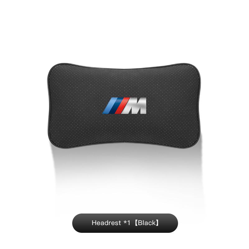 MDNS1 Cuscini per Poggiatesta e Collo per Auto BMW Protezione Cuscino Lombare per Schienale Adesivo Auto Per Performance F30 F40 E46 E60 M F10 X3 E90 F20