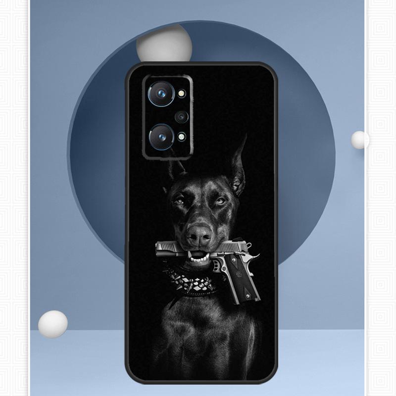 Doberman dog For Realme C55 C33 C30 C21Y 10 Pro Plus GT Neo 5 3 3T Case For OnePlus 11 10 Pro Nord 2 2T