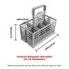 Universal Dishwasher Cutlery Basket Foldable Kitchen Tableware Drying Organization for Dishwasher Replacement Accessory 1Pc