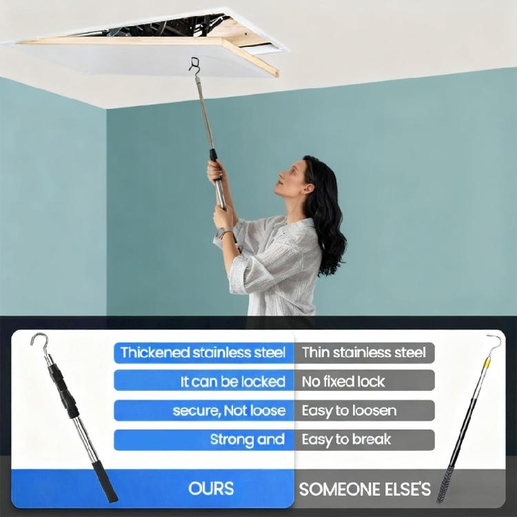 Multipurpose Garage Attic Ladder Pulley Replacement System Rusts Proof Steel Construction Compact Space Saving