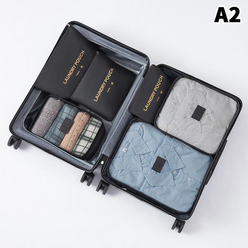 6 Piece Large Size Travel Organiser Portable Suitcase Organiser Clothes Shoes Cosmetic Bag Luggage Organiser Travel Organiser