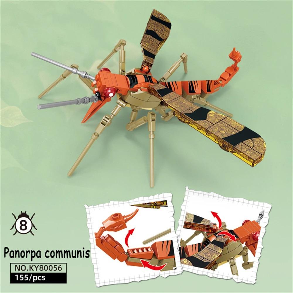 Libellen-Insekten Mini-Baustein-Set - STEM Pädagogisches Meereslebewesen-Spielzeug für Kinder Fördert Kreativität & Meeresleben-Lernen