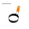 Non-stick Egg Frying Pan with Silicone Handle and Stainless Steel Ring