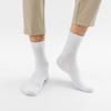Qiansniao Men's Cotton Antibacterial Mid-Calf Socks, 5-Pair Pack