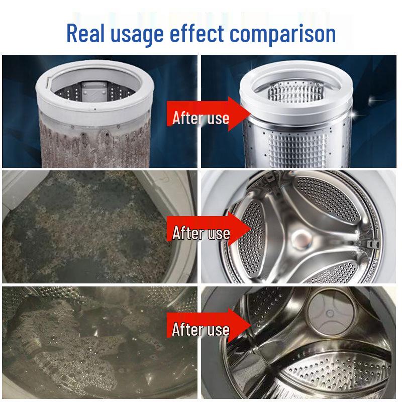 Effervescent Washing Machine Tub Cleaning Tablets - Stain and Descale Remover