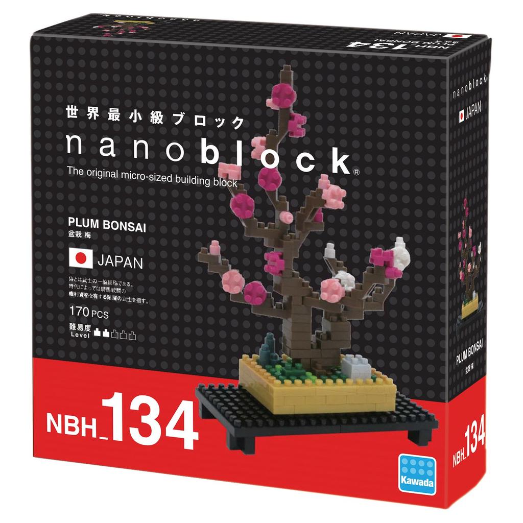 Kawada Nanoblock Bonsai Plommon 80mmx128mmx40mm NBH134