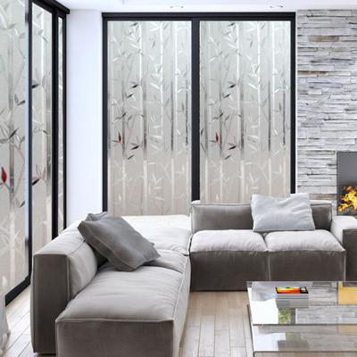 Samolepky na okna 3D samolepicí PVC dekorativní skleněná fólie pro vlastní potřebu do koupelny