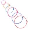 6pcs Adjustable Design Cross Stitch Frame Plastic Plastic Embroidery Hoop  For Decoration