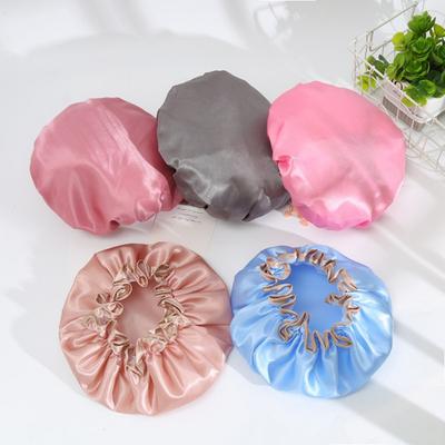 Waterproof Bath Hat Bathroom Shower Hair Cover Women Supplies Shower Cap Adult Shower Bath Bathing Caps Bathroom Shower Caps