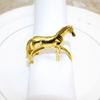 12Pcs Horse Napkin Rings Metal Standing Horse Napkin Buckles Reusable Decorative Napkin Holders for Wedding Birthday Home Dinner Parties