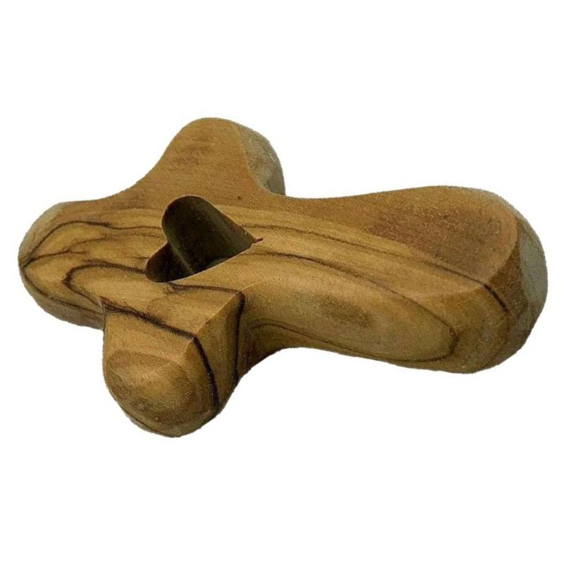 Olived Pocket Crosses Comfort and Prayer Crosses Hand Held Wooden Crosses Small Palms Size Crosses for Women Men