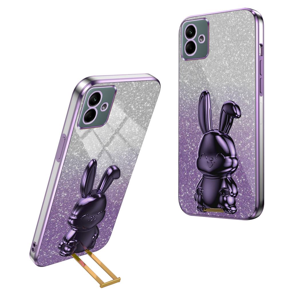 For Samsung Galaxy A04 4G (164.4 x 76.3 x 9.1 mm) Cartoon Rabbit Cell Phone Back Protector Cover