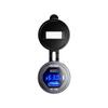 2022 Metal Dual 45W USB C Type C PD Fast Car Charger 12V/24V with Voltage/Power Display for SUV Motorcycle Truck Boat Bus RV ATV