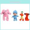 Conjunto Adorável de 4 Pocoyo Elly Pato Loula Bonecos de Pelúcia Macia para Crianças