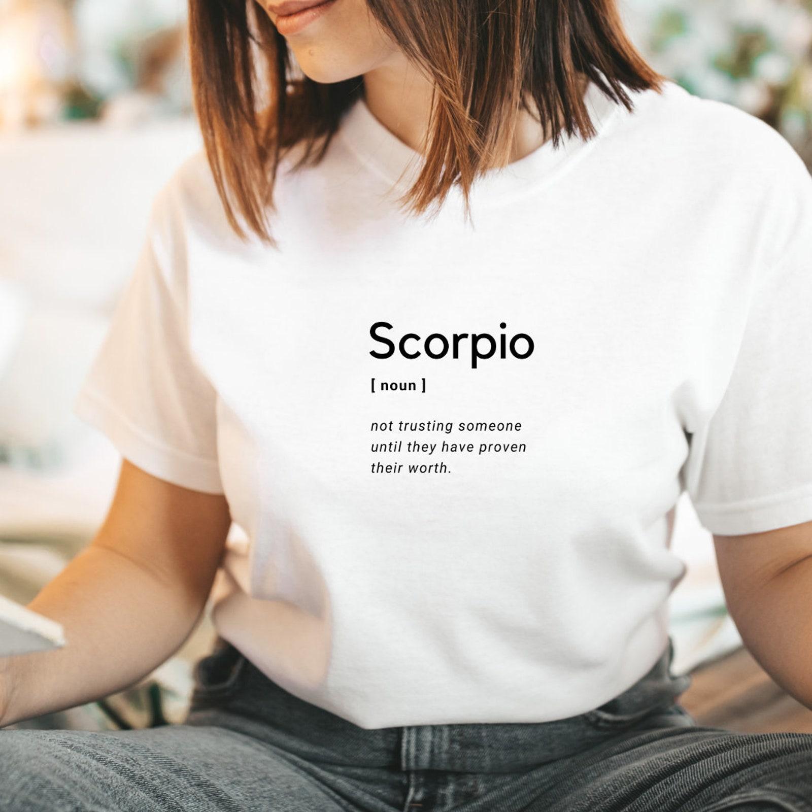Scorpio Dictionary Definition Shirt, Scorpio gift in the uk, Funny Scorpio #31 Unisex T-Shirt XXXXL