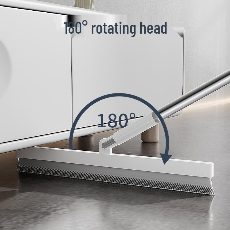 

Magic Broom & Squeegee Combo: Multifunctional Floor Sweeper & Water Scraper - Rotatable Hair & Floor Cleaner T006 Magic Scraper Sweeper (Rod 97.5cm)