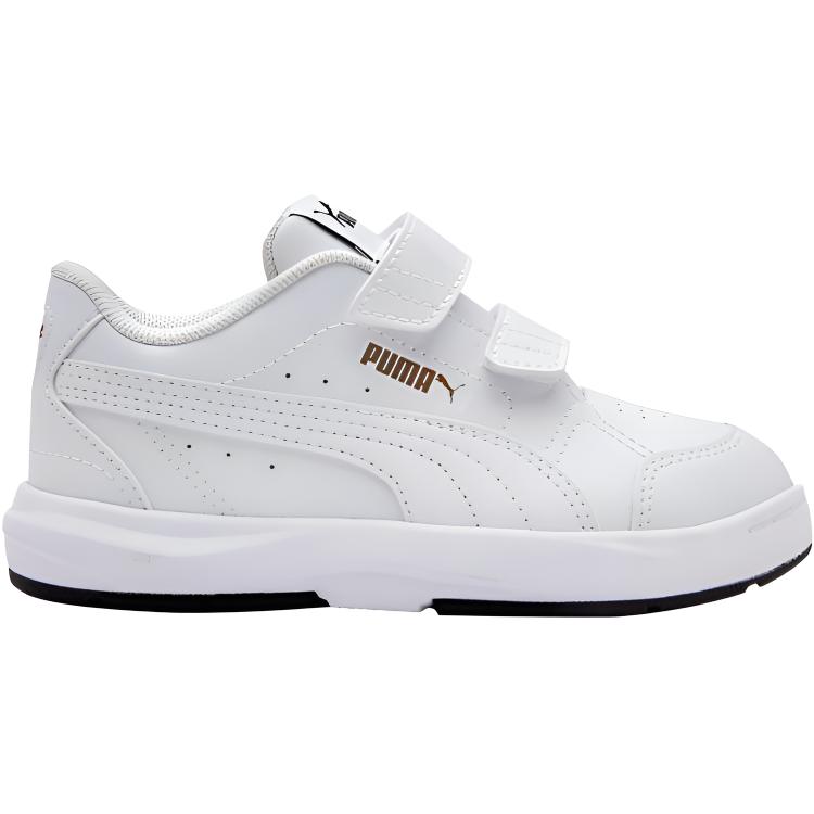 Puma Classics Versatile Comfortable Durable Low-Top Kids Skate Shoes Kids Sneakers White Platinum 389145-10