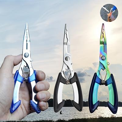 Stainless Steel Fishing Pliers Safety Hook Remover Precision Bait Cutter Fishing Tool for Outdoor Enthusiasts Anglers