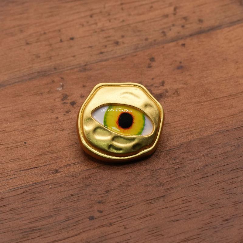 Bottoni Metallici Vintage Occhio Artistico a Forma di Cuore Bottoni Decorativi per Abbigliamento Borse Accessori per Artigianato Fai da Te