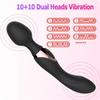 New 10 Speeds Powerful Vibrators for Women,Magic Dual Motors Wand Body Massager Sex Toys for Women G Spot Adult Toys