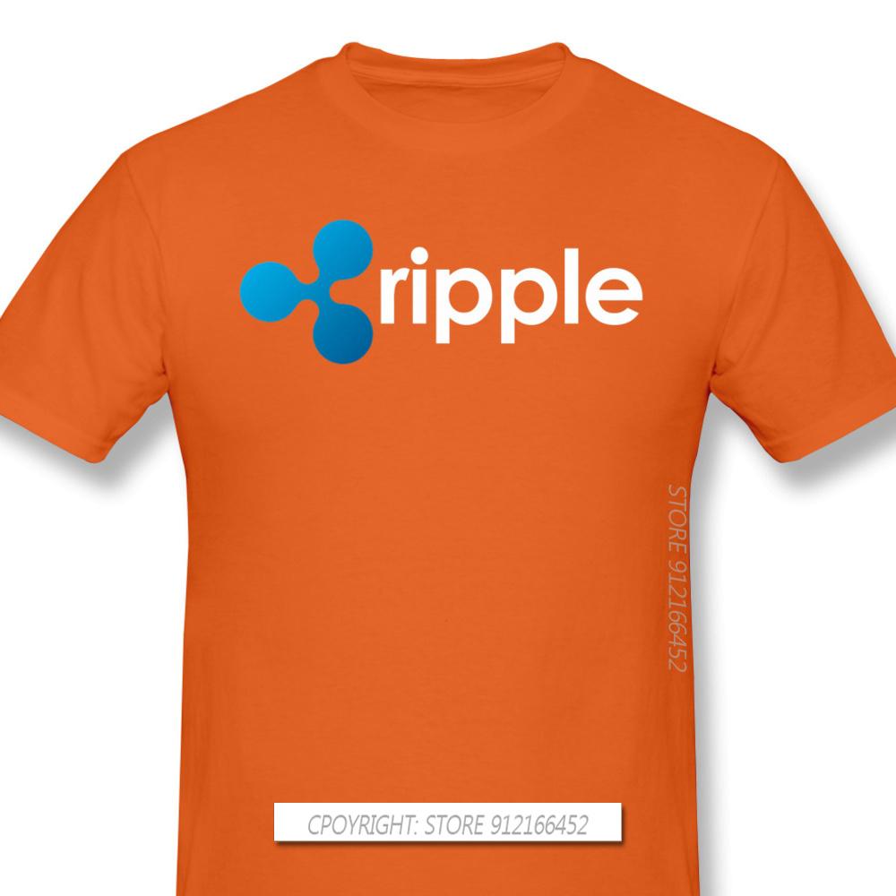 Top Quality Clothes XRP Ripple Coin Cryptocurrency Novelty Short Sleeve Man's T-Shirts Bitcoin Fashion For Men Shirt For Adult