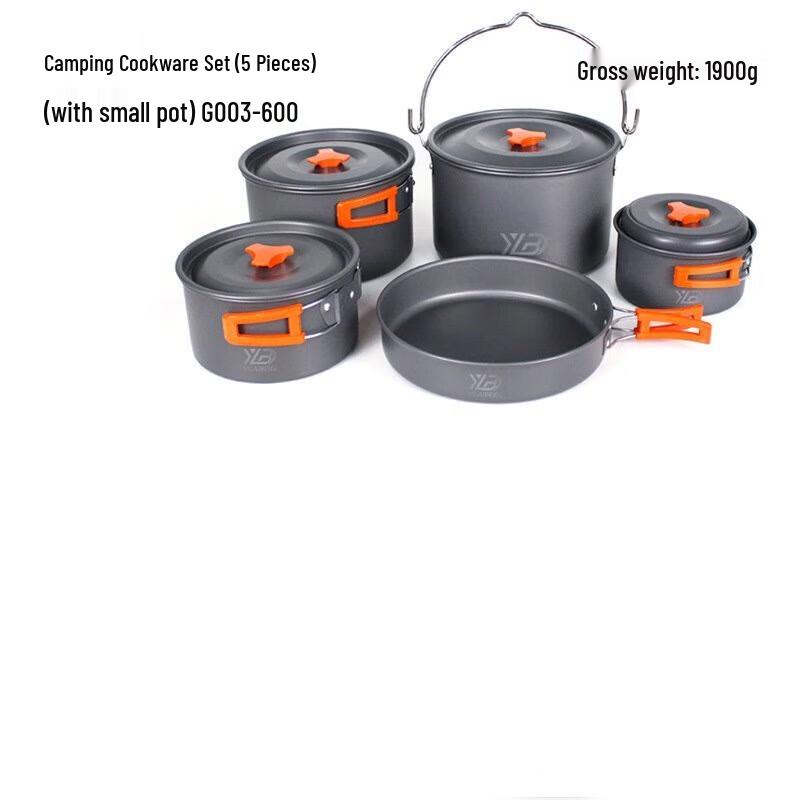 Nufeng 5-Piece Outdoor Camping Pot Set