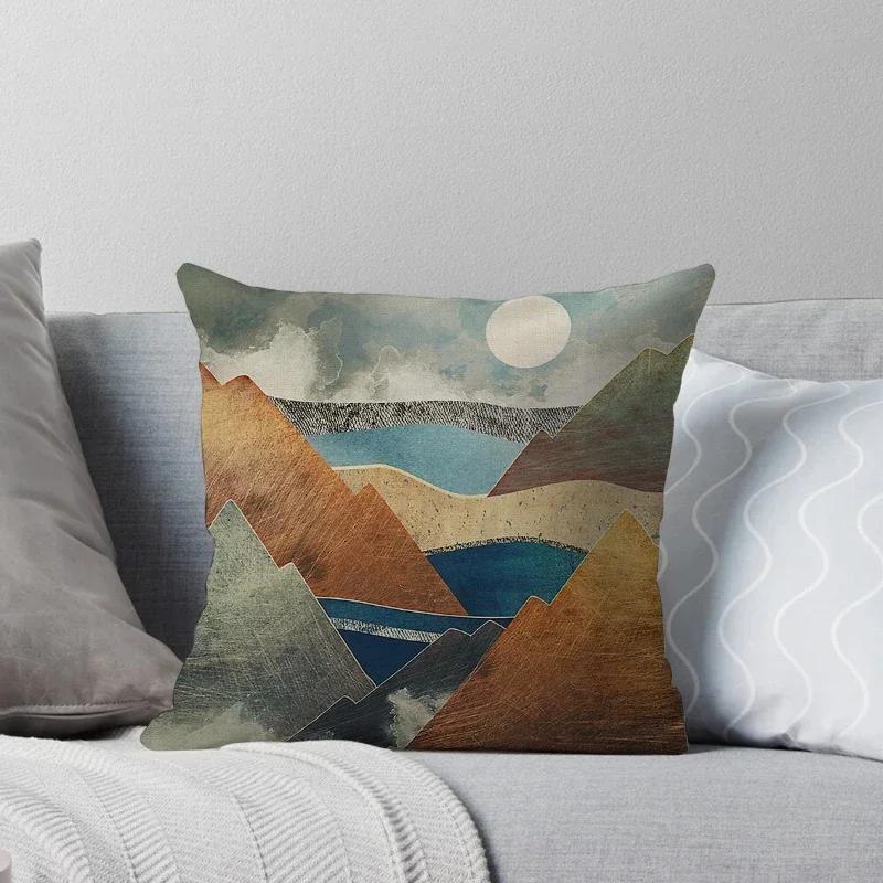 Decorative Home Throw Pillows Case for Waist Cushion Cover Nordic Car Boho Moroccan Print Horse