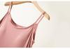 Modal Strappy Built-in Bra Summer Sleeveless Dress for Women 2025