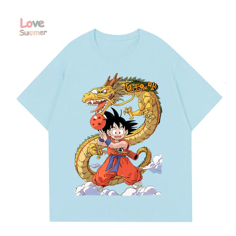 

kids t shirts 4 to14 years Dragon Ball print 2026 new Summer Short Sleeve boys T-Shirt cotton 160