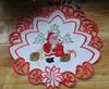 Europe Santa Claus Pattern Embroidery Table Place Mat Cloth Christmas Coaster Placemat Kitchen Table Decoration and Accessories