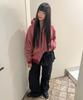 Some Place Two-Tone Stripe Embroidered Print Hooded Zip-Up Jacket _ 3 Colors